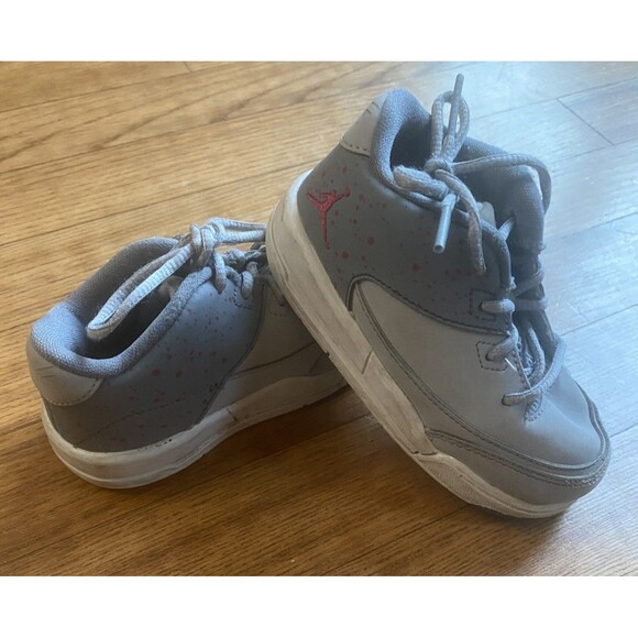 Nike Air Jordan Flight Origin 3 Toddler Size 7C  Sneakers Gray Pink 820252-001 - Picture 1 of 7
